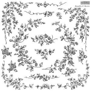 Brambles & Berries Decor Stamp