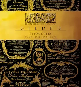Etiquettes Gilded Decor Transfer