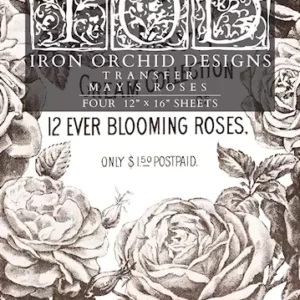 May's Roses Decor Transfer
