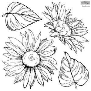 Sunflowers Decor Stamp