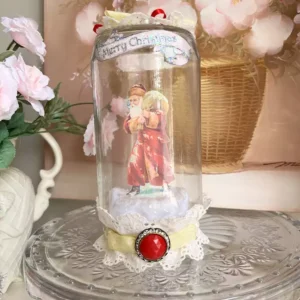 Victorian Santa Waterless Christmas Snow Globe